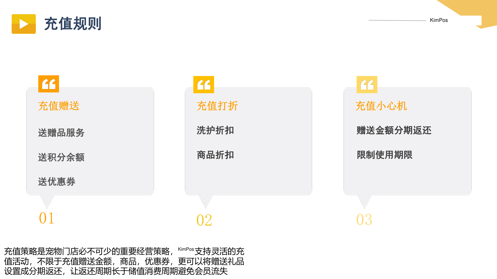 KimPos 寵物充值規則