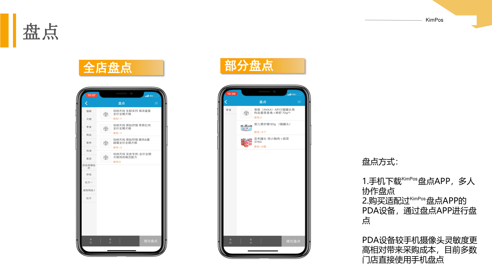 KimPos 寵物盤點方式